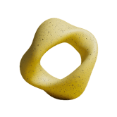 Decor: Yellow torus with speckled surface